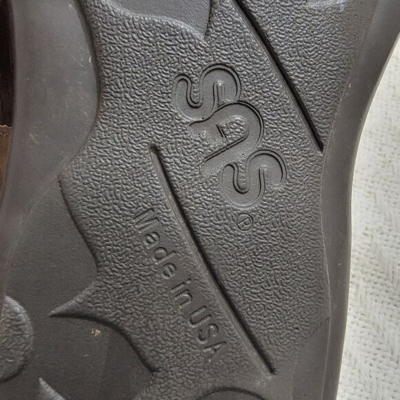 SAS Clover T-Strap Sandal Lusso Capp 7 W Wide Comfort Wedge Open Toe - Picture 14 of 16